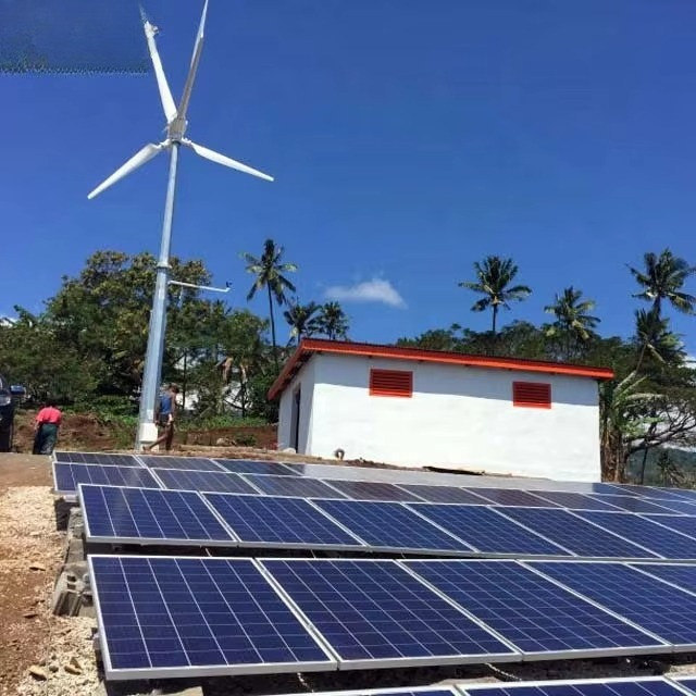 Solar Panel System 10Kw - 5KW風力タービン発電機と5KW太陽光パネルのハイブリッド電力システム、家庭用10kw風力太陽光システム