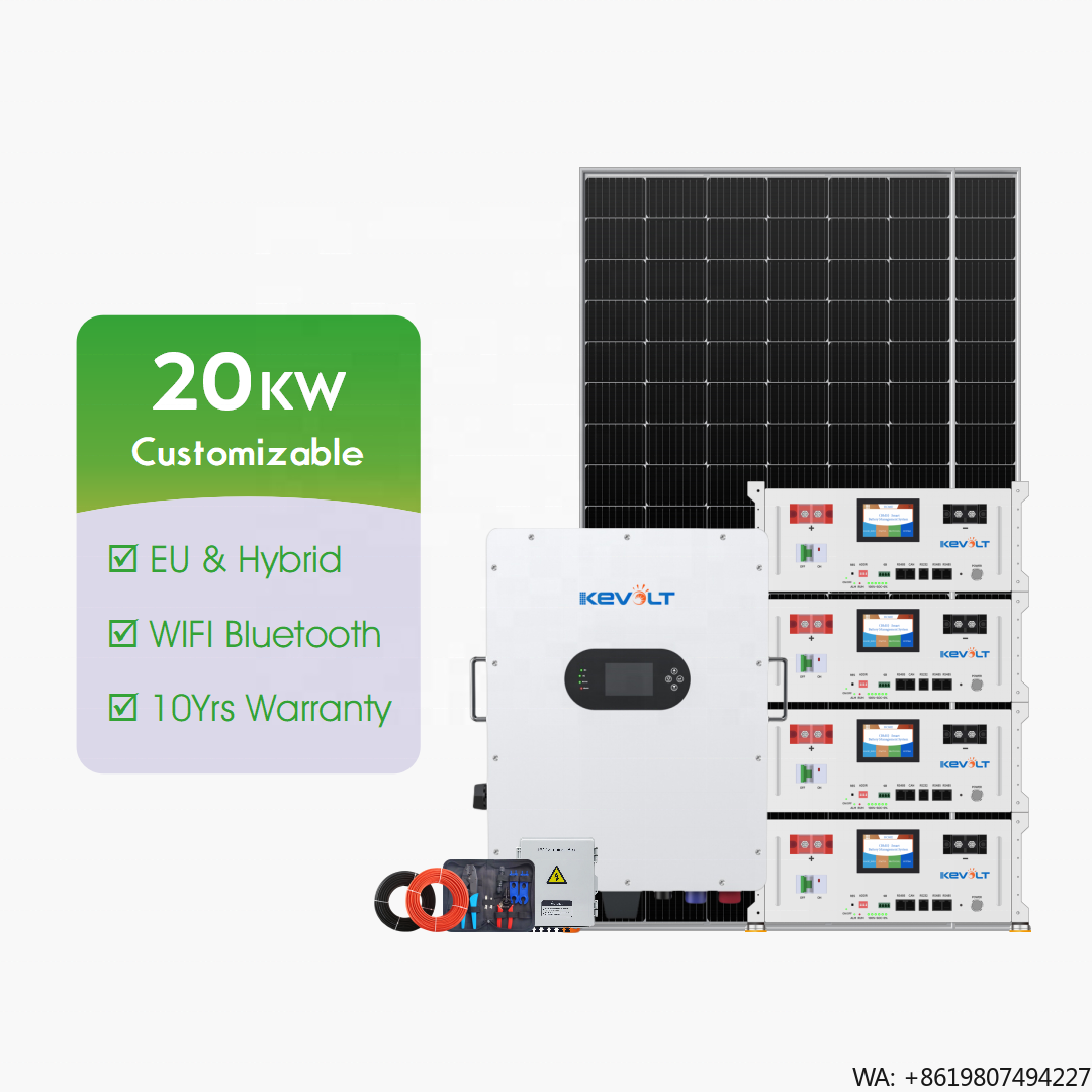 Solar Panel System 10Kw - 新エネルギー10kW 20kW 30kWソーラーパネル、バッテリーとインバーター付き、ソーラーパネルキット一式、ハイブリッドソーラーシステム