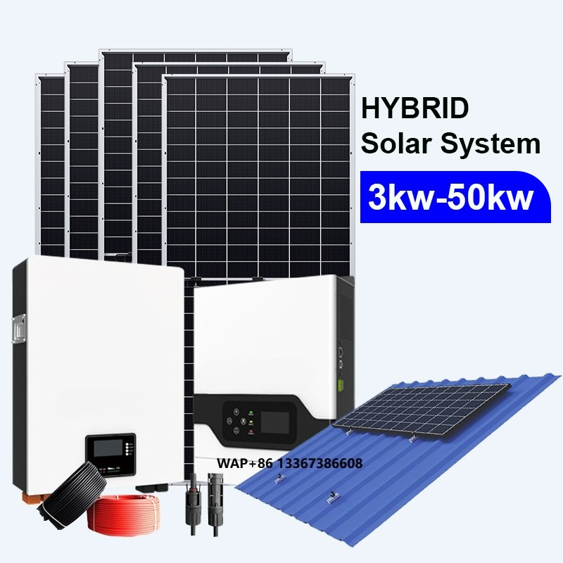 在庫あり ハイブリッドソーラーシステム 3KW 5kW 10 - Solar Panel System 10Kw のレビューと価格