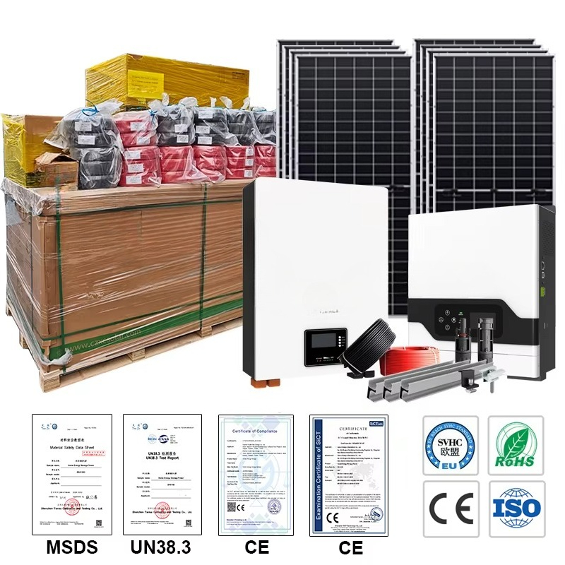 在庫あり ハイブリッドソーラーシステム 3KW 5kW 10 - Solar Panel System 10Kw のレビューと価格