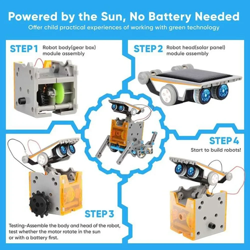 13 in 1 ソーラーロボット科学キット DIY ビルディ - Renewable Energy Lego のレビューと価格
